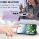 For Samsung Galaxy S23+ 5G Tulips Embossed Leather Phone Case with Lanyard(Purple)