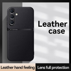 For Samsung Galaxy S24+ 5G Litchi Leather Magnetic Full Coverage Shockproof Phone Case(Red)