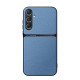 For Samsung Galaxy S24+ 5G Litchi Leather Magnetic Full Coverage Shockproof Phone Case(Blue)