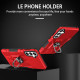 For Samsung Galaxy S24+ 5G Ring Holder Armor Hybrid Phone Case(Red)