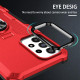 For Samsung Galaxy S24+ 5G Ring Holder Armor Hybrid Phone Case(Red)
