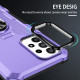 For Samsung Galaxy S24+ 5G Ring Holder Armor Hybrid Phone Case(Purple)