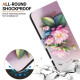 For Samsung Galaxy S24+ 5G Crystal Texture Colored Drawing Leather Phone Case(Lotus)