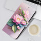 For Samsung Galaxy S24+ 5G Crystal Texture Colored Drawing Leather Phone Case(Lotus)