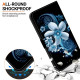 For Samsung Galaxy S24+ 5G Crystal Texture Colored Drawing Leather Phone Case(Black Orchid)
