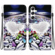 For Samsung Galaxy S24+ 5G Crystal Texture Colored Drawing Leather Phone Case(Heart Shaped)