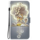 For Samsung Galaxy S23 5G Crystal Texture Colored Drawing Leather Phone Case(Sika Deer)