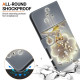 For Samsung Galaxy S23 5G Crystal Texture Colored Drawing Leather Phone Case(Sika Deer)