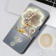 For Samsung Galaxy S23 5G Crystal Texture Colored Drawing Leather Phone Case(Sika Deer)