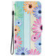 For Samsung Galaxy S23 5G Crystal Texture Colored Drawing Leather Phone Case(Sunflowers)