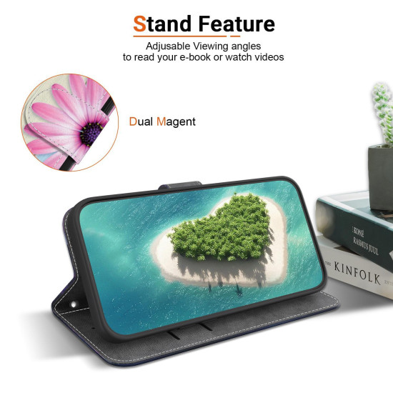 For Samsung Galaxy S23 5G Crystal Texture Colored Drawing Leather Phone Case(Sunflowers)