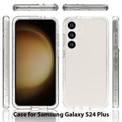 For Samsung Galaxy S24+ 5G Shockproof Clear Gradient PC + TPU Phone Case(Transparent)