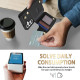For Samsung Galaxy S24+ 5G Rhombic Dual Buckle Card Slots Phone Case with Lanyard(Black)