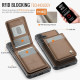 For Samsung Galaxy S24+ 5G JEEHOOD J06 British Style RFID MagSafe Card Bag PU Phone Case(Brown)