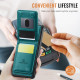 For Samsung Galaxy S24+ 5G JEEHOOD J06 British Style RFID MagSafe Card Bag PU Phone Case(Green)