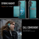 For Samsung Galaxy S24+ 5G JEEHOOD J06 British Style RFID MagSafe Card Bag PU Phone Case(Green)