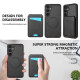 For Samsung Galaxy S24+ 5G Skin Feel Detachable Card Bag Magsafe Phone Case(Black)