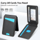 For Samsung Galaxy S24+ 5G Skin Feel Detachable Card Bag Magsafe Phone Case(Black)