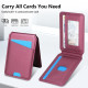 For Samsung Galaxy S24+ 5G Skin Feel Detachable Card Bag Magsafe Phone Case(Wine Red)