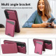 For Samsung Galaxy S24+ 5G Skin Feel Detachable Card Bag Magsafe Phone Case(Wine Red)