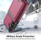 For Samsung Galaxy S24+ 5G Skin Feel Detachable Card Bag Magsafe Phone Case(Wine Red)
