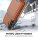 For Samsung Galaxy S24+ 5G Skin Feel Detachable Card Bag Magsafe Phone Case(Brown)