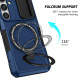 For Samsung Galaxy S24+ 5G Sliding Camshield MagSafe Holder TPU Hybrid PC Phone Case(Royal Blue)