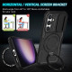 For Samsung Galaxy S24+ 5G Sliding Camshield MagSafe Holder TPU Hybrid PC Phone Case(Black)