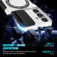 For Samsung Galaxy S24+ 5G Sliding Camshield MagSafe Holder TPU Hybrid PC Phone Case(Black White)