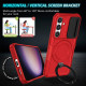 For Samsung Galaxy S24+ 5G Sliding Camshield MagSafe Holder TPU Hybrid PC Phone Case(Red)