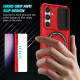 For Samsung Galaxy S24+ 5G Sliding Camshield MagSafe Holder TPU Hybrid PC Phone Case(Red)