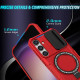 For Samsung Galaxy S24+ 5G Sliding Camshield MagSafe Holder TPU Hybrid PC Phone Case(Red)