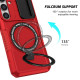 For Samsung Galaxy S24+ 5G Sliding Camshield MagSafe Holder TPU Hybrid PC Phone Case(Red)