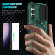 For Samsung Galaxy S24+ 5G Sliding Camshield MagSafe Holder TPU Hybrid PC Phone Case(Deep Green)