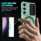 For Samsung Galaxy S24+ 5G Sliding Camshield MagSafe Holder TPU Hybrid PC Phone Case(Light Blue)