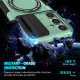 For Samsung Galaxy S24+ 5G Sliding Camshield MagSafe Holder TPU Hybrid PC Phone Case(Light Blue)