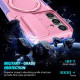 For Samsung Galaxy S24+ 5G Sliding Camshield MagSafe Holder TPU Hybrid PC Phone Case(Purple Pink)
