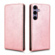 For Samsung Galaxy S24+ 5G Magnetic Vertical Flip Leather Phone Case(Rose Gold)
