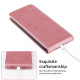 For Samsung Galaxy S24+ 5G Magnetic Vertical Flip Leather Phone Case(Rose Gold)