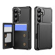 For Samsung Galaxy S24+ 5G Horizontal Flip Card Bag Holder Leather Phone Case(Black)