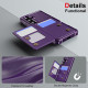 For Samsung Galaxy S24+ 5G Horizontal Flip Card Bag Holder Leather Phone Case(Purple)