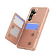 For Samsung Galaxy S24+ 5G Horizontal Flip Card Bag Holder Leather Phone Case(Rose Gold)