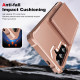For Samsung Galaxy S24+ 5G Horizontal Flip Card Bag Holder Leather Phone Case(Rose Gold)