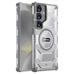 For Samsung Galaxy S24+ 5G wlons Explorer Series PC Hybrid TPU MagSafe Magnetic Case(Grey)