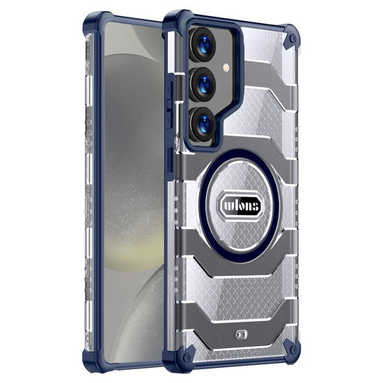 For Samsung Galaxy S24+ 5G wlons Explorer Series PC Hybrid TPU MagSafe Magnetic Case(Blue)