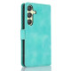 For Samsung Galaxy S24+ 5G Dreamy Butterfly Love Flower Embossed Leather Phone Case(Green)