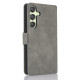 For Samsung Galaxy S24+ 5G Dreamy Butterfly Love Flower Embossed Leather Phone Case(Grey)