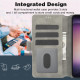 For Samsung Galaxy S24+ 5G Dreamy Butterfly Love Flower Embossed Leather Phone Case(Grey)