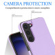 For Samsung Galaxy S23+ 5G Tri-fold Holder Leather Phone Case with Card Slot(Light Purple)