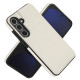 For Samsung Galaxy S24+ 5G Tri-fold Holder Leather Phone Case with Card Slot(White)